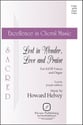 Lost in Wonder Love and Praise SATB choral sheet music cover